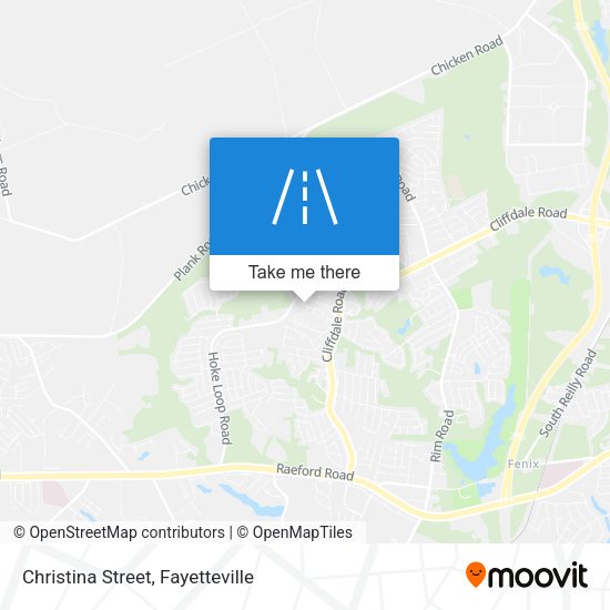 Christina Street map