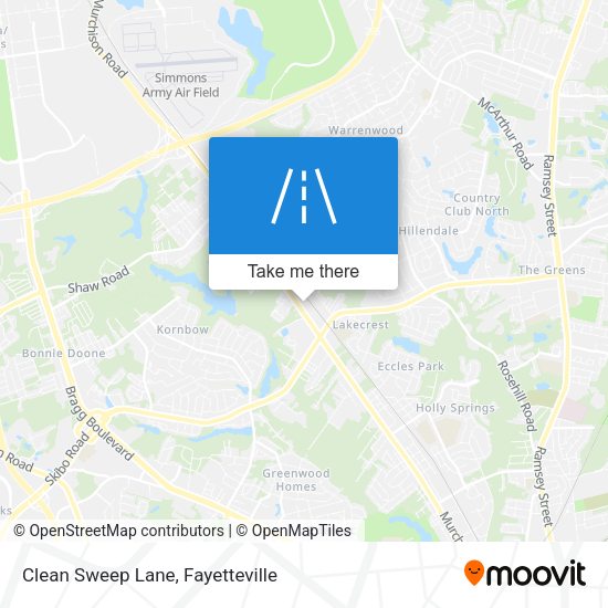 Clean Sweep Lane map
