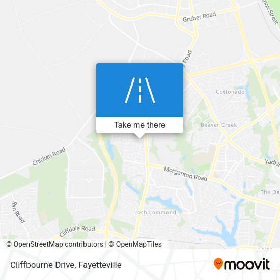 Cliffbourne Drive map