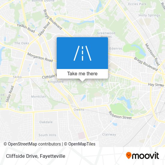 Mapa de Cliffside Drive