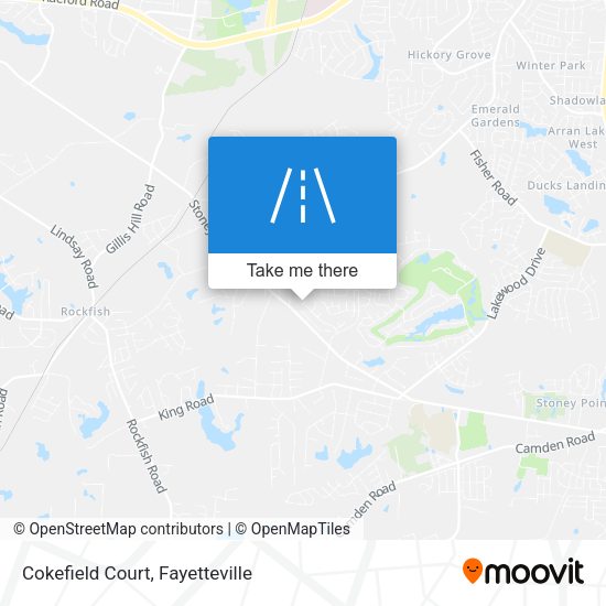 Mapa de Cokefield Court