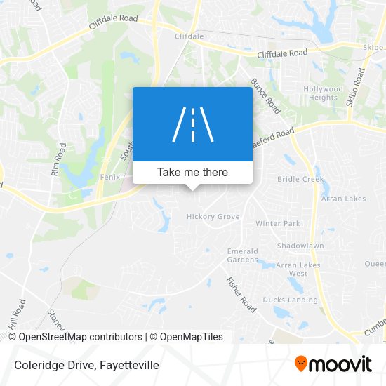 Mapa de Coleridge Drive