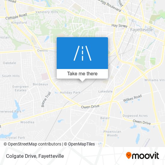 Colgate Drive map