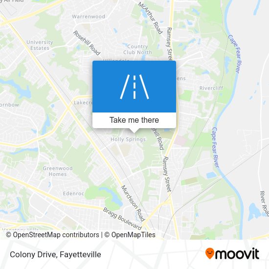 Mapa de Colony Drive