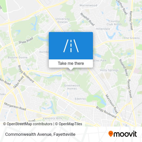 Commonwealth Avenue map