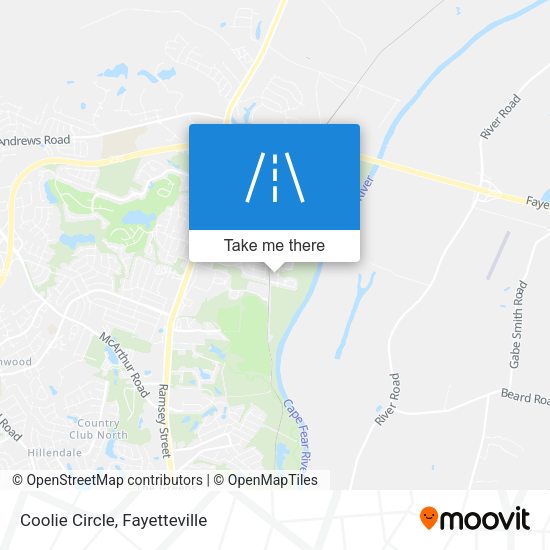 Mapa de Coolie Circle