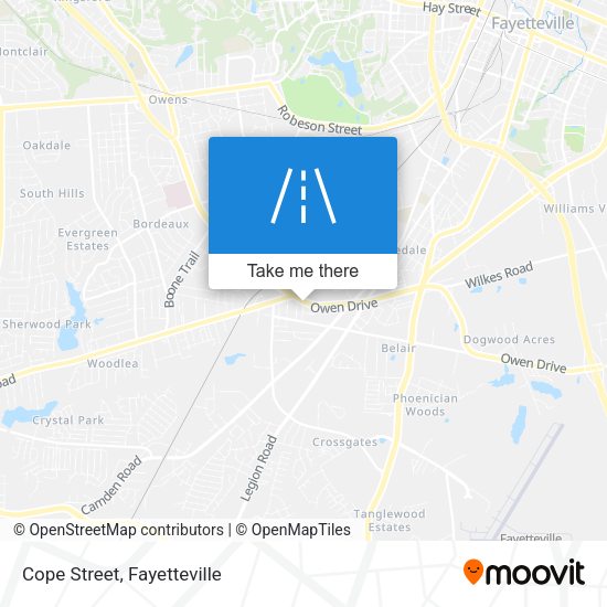 Mapa de Cope Street