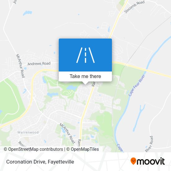 Coronation Drive map