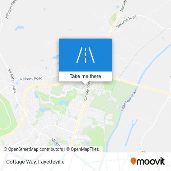 Mapa de Cottage Way