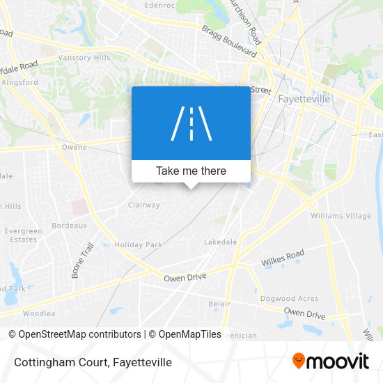 Mapa de Cottingham Court