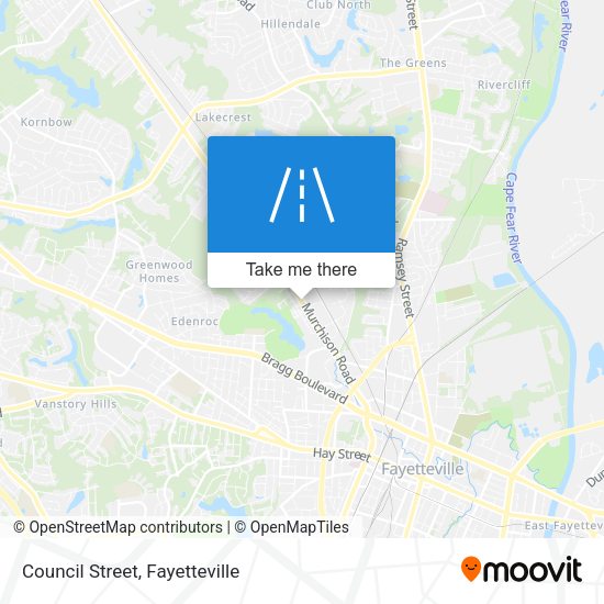 Council Street map