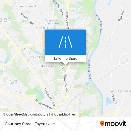 Mapa de Courtney Street