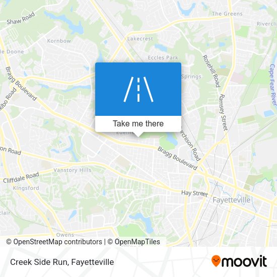 Creek Side Run map