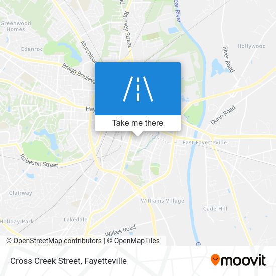 Cross Creek Street map