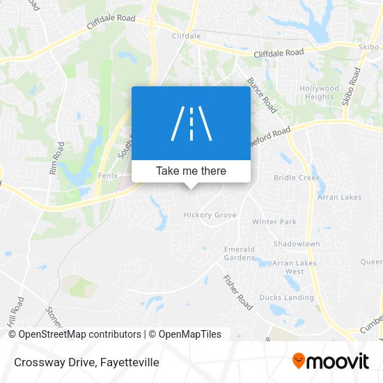Mapa de Crossway Drive