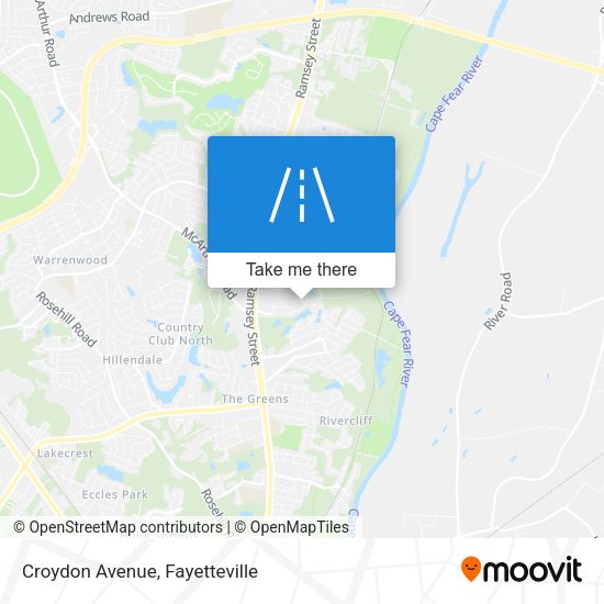 Mapa de Croydon Avenue