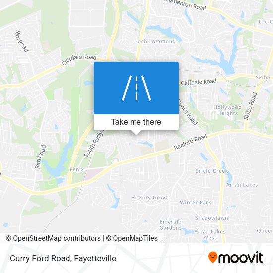 Curry Ford Road map