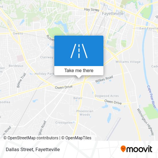Mapa de Dallas Street