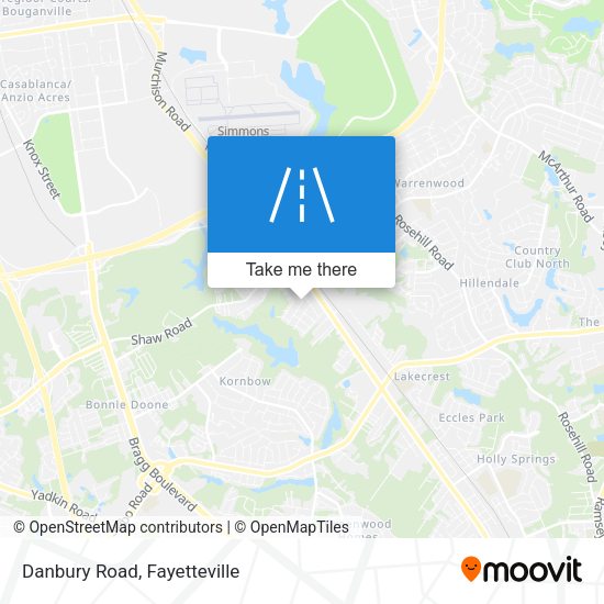 Mapa de Danbury Road