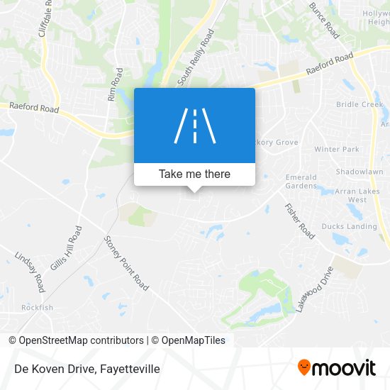De Koven Drive map