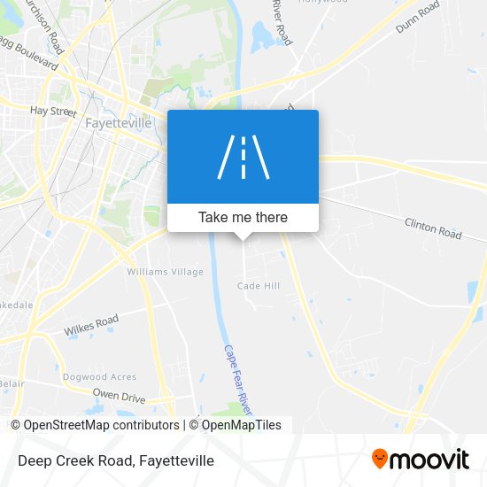 Deep Creek Road map