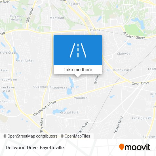 Dellwood Drive map