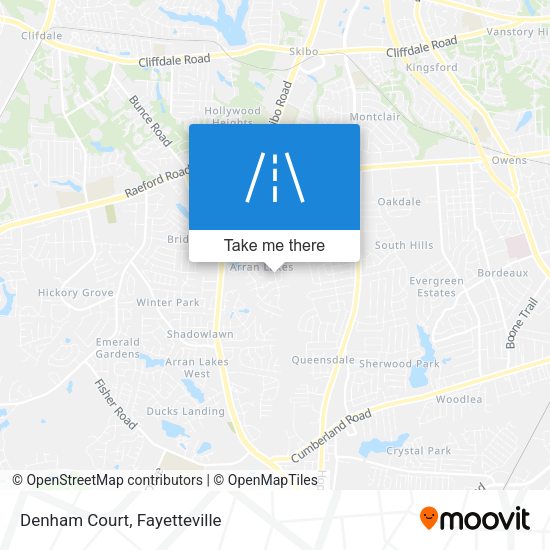 Mapa de Denham Court