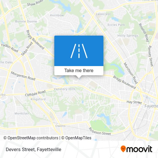 Devers Street map