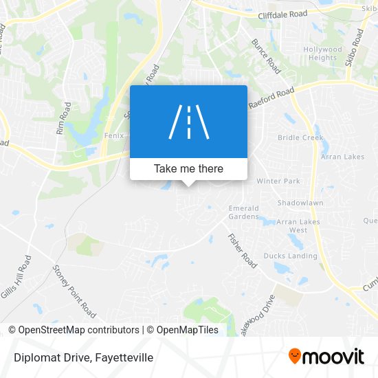 Diplomat Drive map