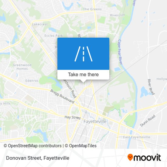 Mapa de Donovan Street
