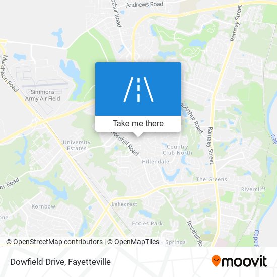 Mapa de Dowfield Drive