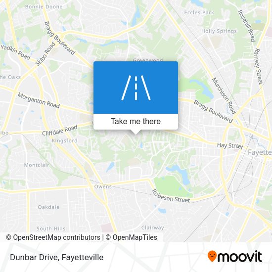 Dunbar Drive map