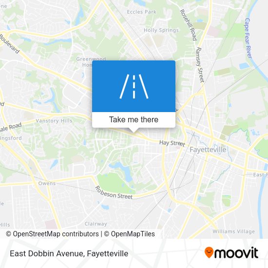East Dobbin Avenue map