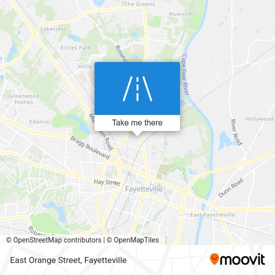 Mapa de East Orange Street