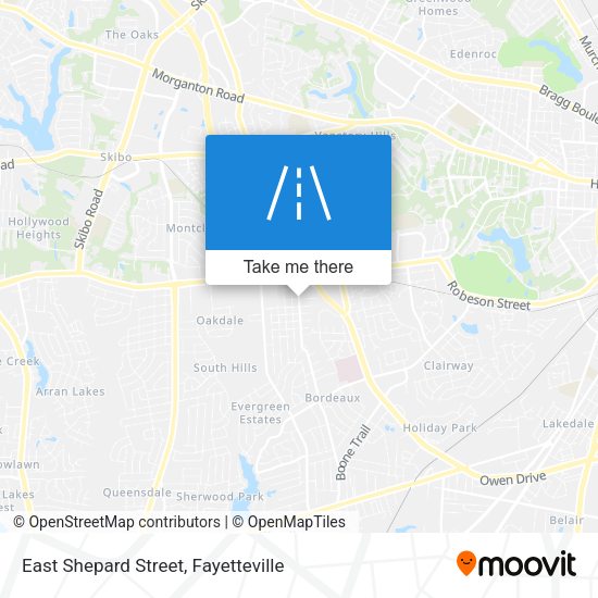 East Shepard Street map