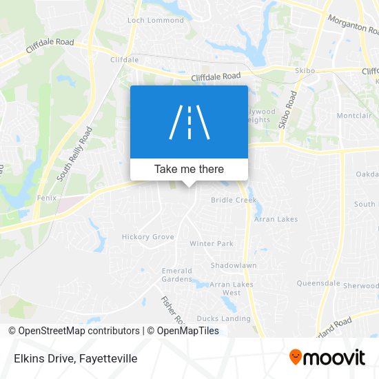 Elkins Drive map