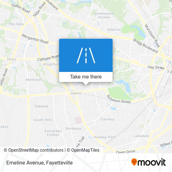 Mapa de Emeline Avenue