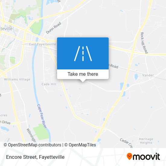 Encore Street map