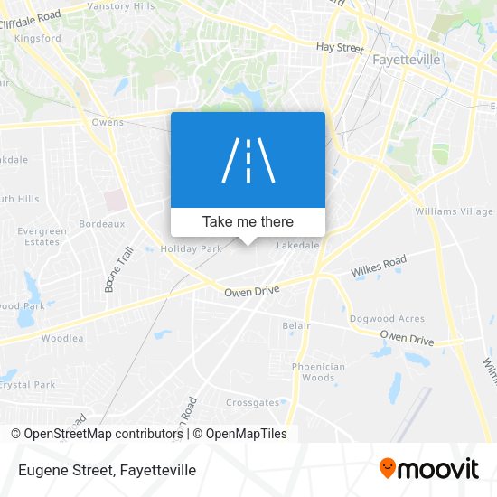 Eugene Street map