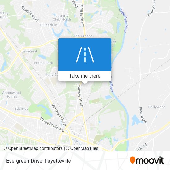 Mapa de Evergreen Drive