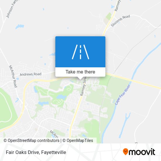 Fair Oaks Drive map