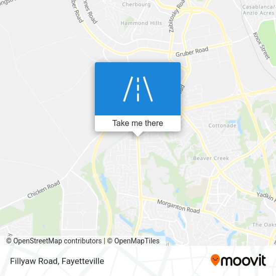 Mapa de Fillyaw Road