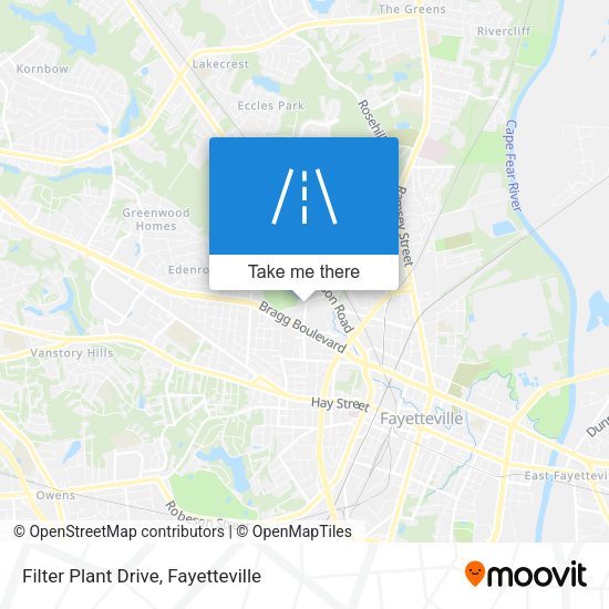 Filter Plant Drive map