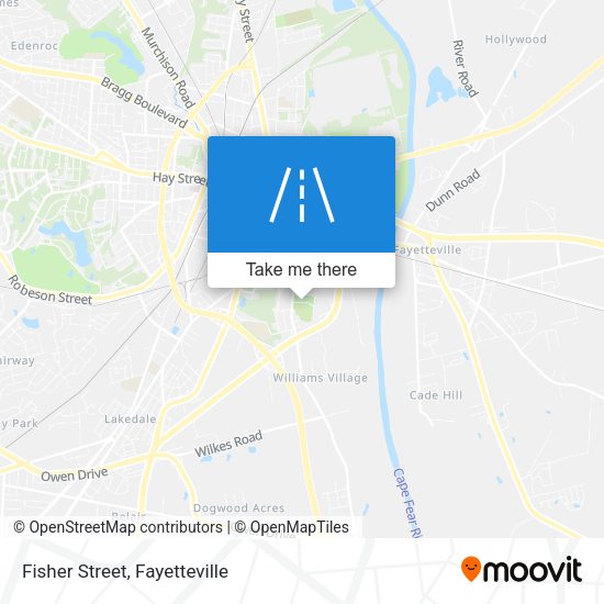 Mapa de Fisher Street