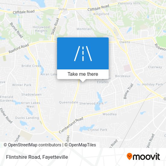Flintshire Road map