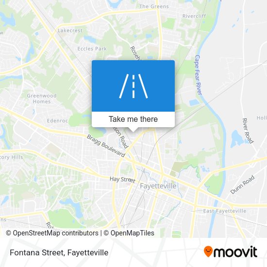 Fontana Street map