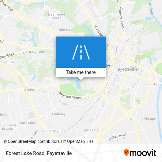 Forest Lake Road map