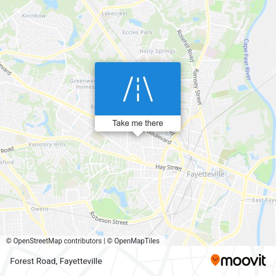Mapa de Forest Road
