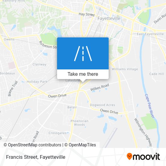 Mapa de Francis Street