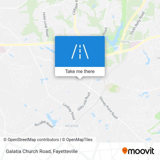 Galatia Church Road map